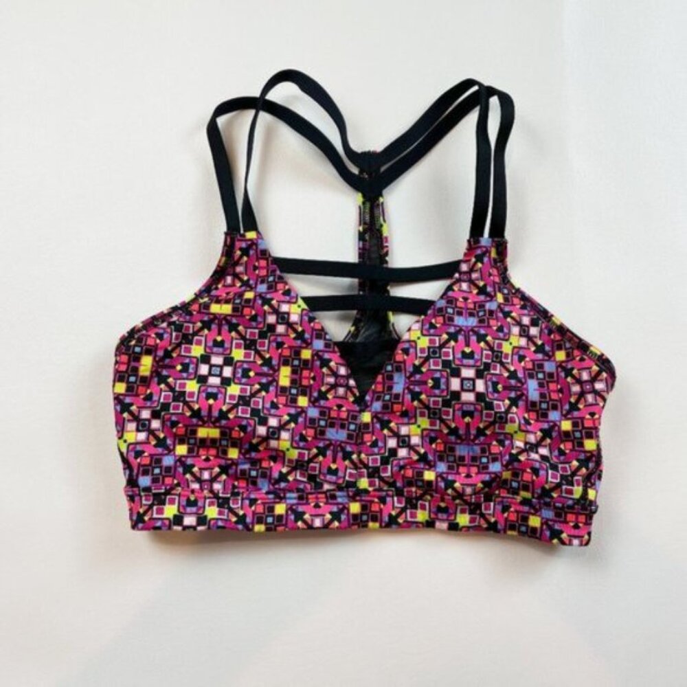NWOT Victoria's Secret Sport Bra S Kaleidoscope Strappy B1189
